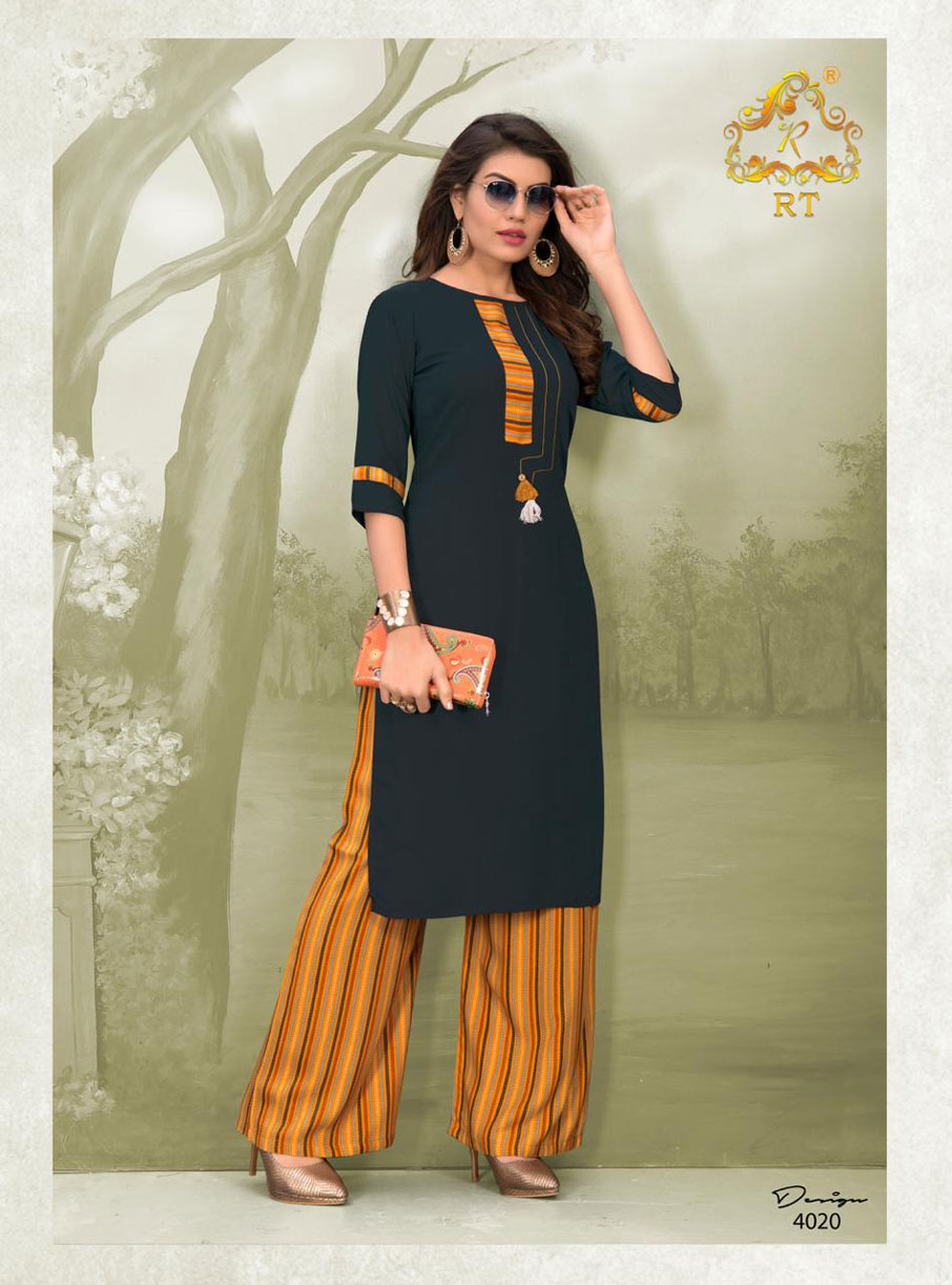 Plazzo Queen Vol-4 Rayon Thread work Kurtis Plazzo Queen Vol-4 Rayon Thread work Kurtis